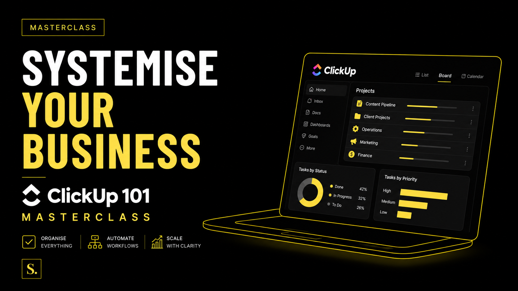 Systemise Your Business - ClickUp Masterclass